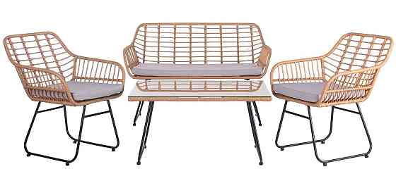 Комплект садових меблів Comfort Ротанг Латте Київ