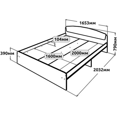 Двуспальная кровать Эверест Астория с двумя ящиками 160х200 см Дуб сонома/Белый (DTM-073876) Львов - изображение 10