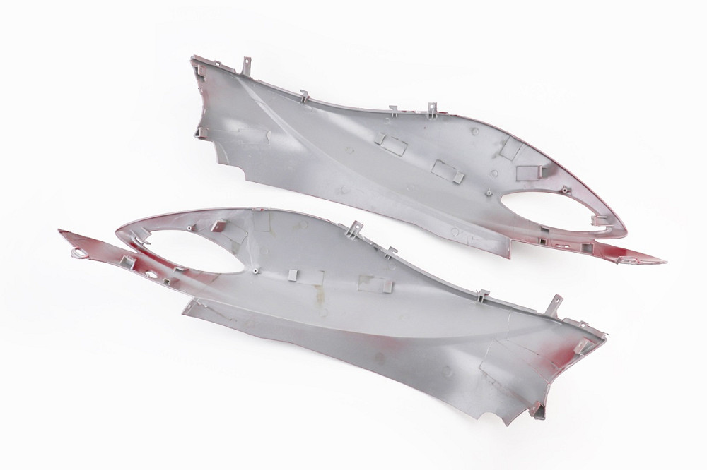 УЦІНКА Yamaha JOG SA-36J/39J пластик - верхній бічний лів+права к-кт 2шт, БОРДОВИЙ (див. фото відламано кріплення) Киев - изображение 2