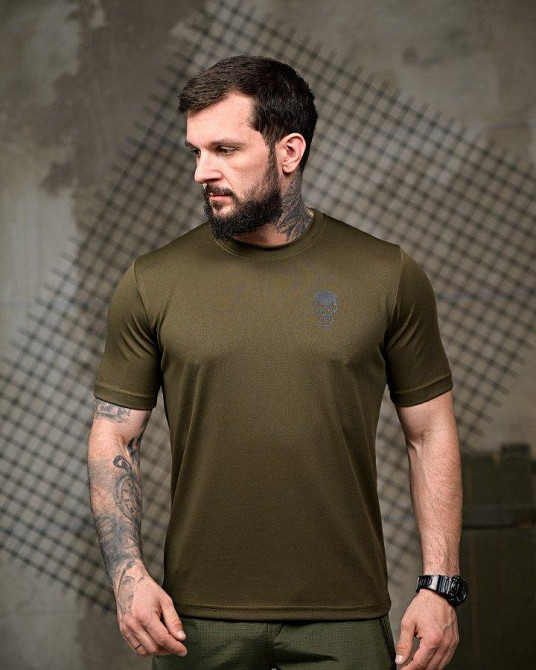 Тактическая потоотводящая Футболка Дева 7.62 олива  ПП7813 Одесса - изображение 2