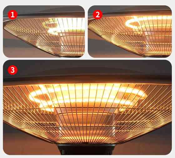 Электрический инфракрасный обогреватель подвесной с Д/У GRILLI 2500w, 60см 777756 Код: 008345 Ровно