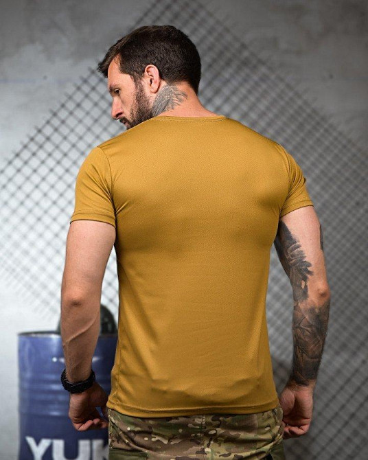 Тактическая потоотводящая футболка Spartan coyot ПП4686 Одесса - изображение 3