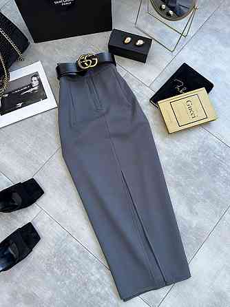 Женская классическая юбка из костюмки Серый, 42/44 Одесса