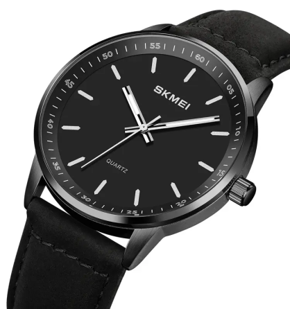 Часы классические мужские Skmei 2034 (Черный с черным) Киев
