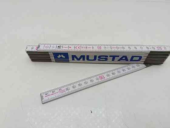Складаний метр Mustad (2 метри) — Професійний вимірювальний інструмент Луцьк
