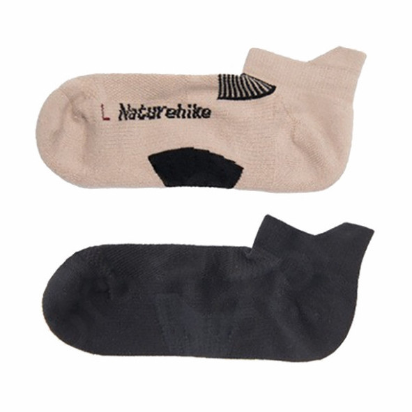 Низькі шкарпетки Naturehike NH21FS014 2 пари (Бежові + чорні) розмір М (36-39) Вінниця - фото 1