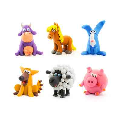 Набір для творчості Lipaka Тварини Меганабір пластиліну самозагуст. (15012-UA01) Вінниця