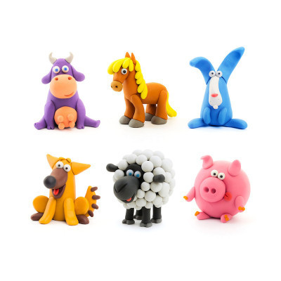 Набір для творчості Lipaka Тварини Меганабір пластиліну самозагуст. (15012-UA01) Вінниця - фото 6