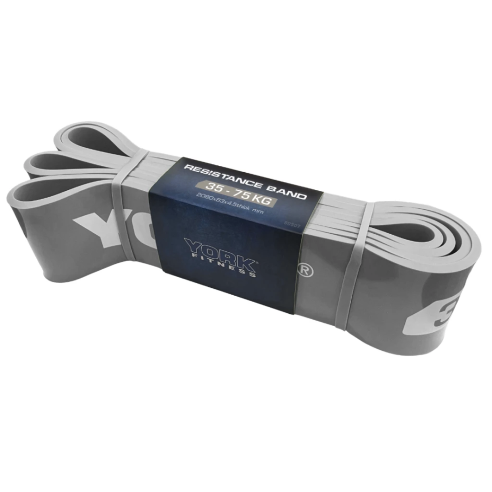 Резинка для фітнесу York 35-75кг - 2080x85x4,5 мм, сірий Київ - фото 9