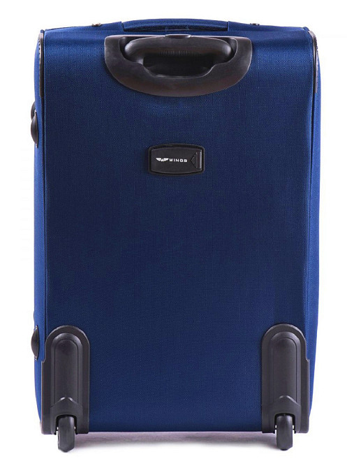 Валіза тканинна WINGS 1701 мала 55 см 2 колеса синя Київ - фото 3