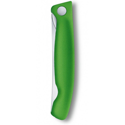 Кухонный нож Victorinox SwissClassic Foldable Paring 11 см Serrated Green (6.7836.F4B) Винница - изображение 5