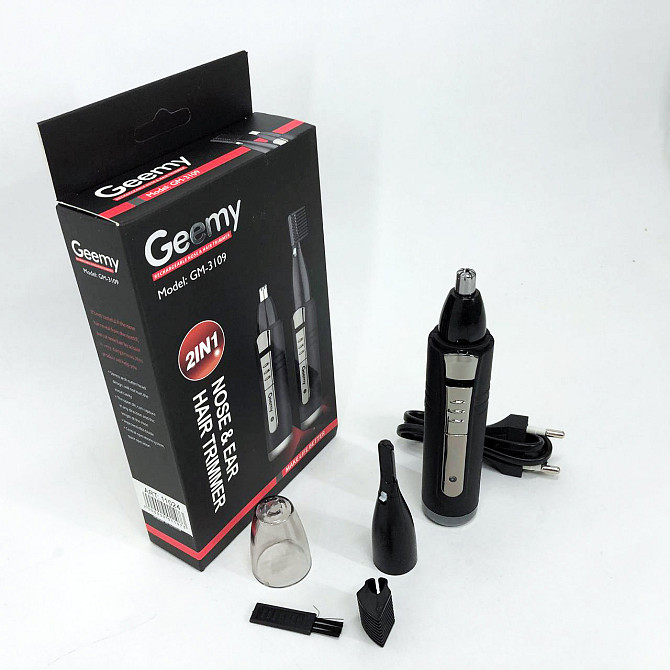 Хорошая бритва портативная GEMEI GM-3109 2в1, Многофункциональный триммер для стрижки волос FY-824 и бороды Киев - изображение 10