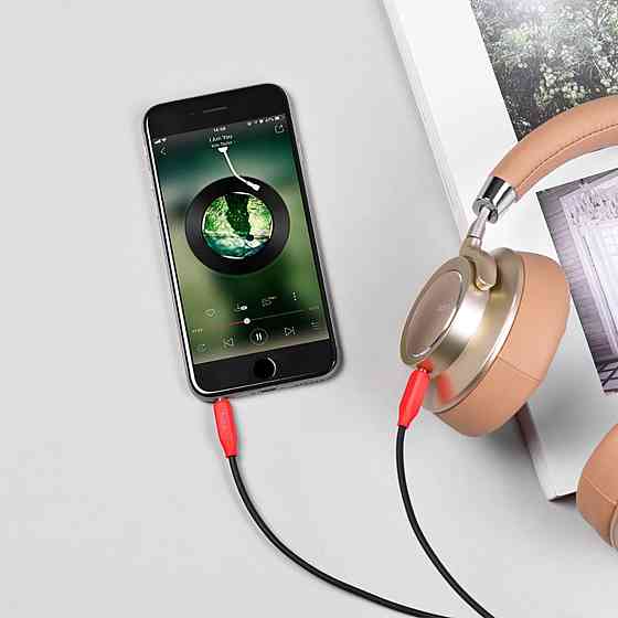 Аудiокабель HOCO UPA11 AUX audio cable Black Київ