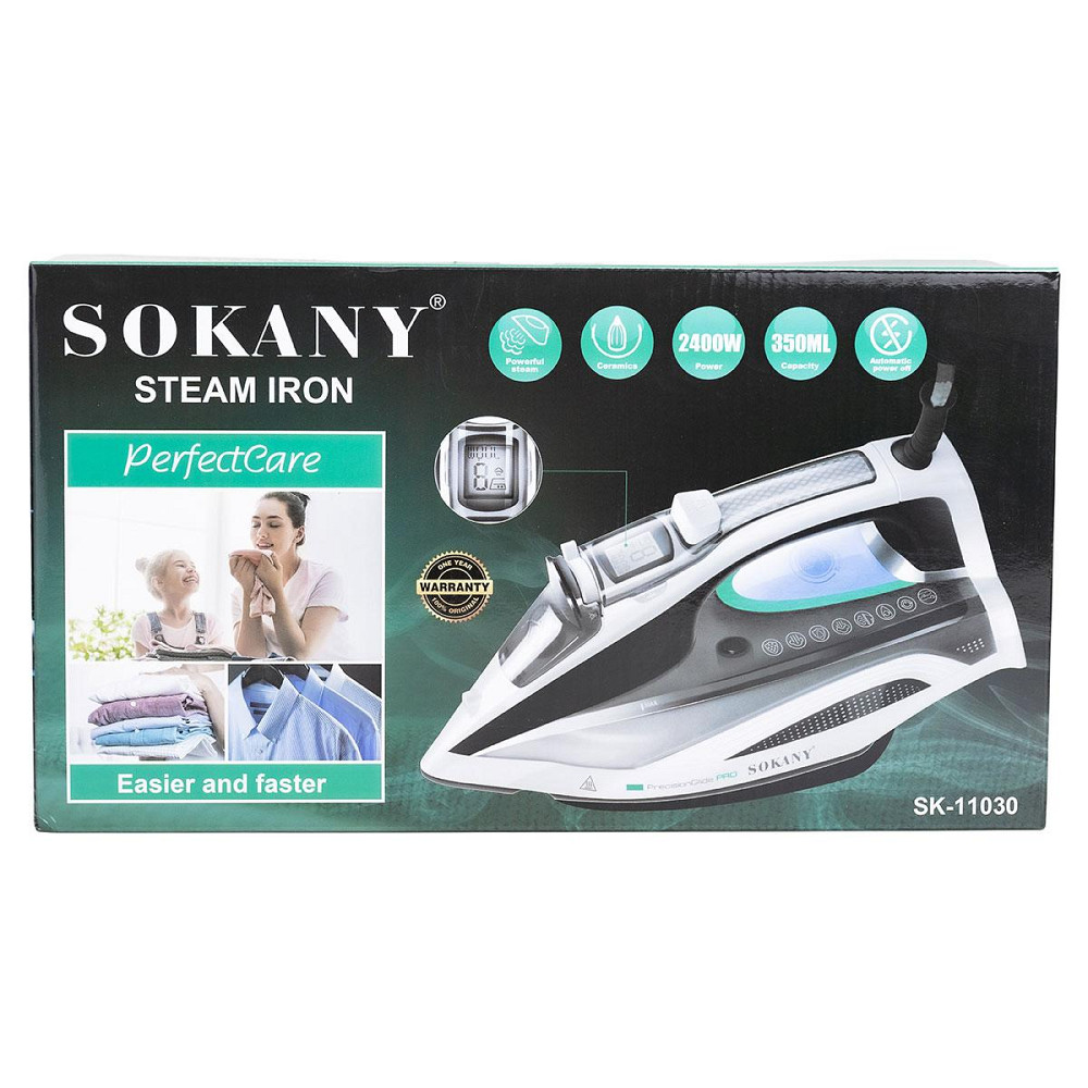 Праска парова ручна з автовідключенням ручна професійна для одягу 2400 Вт Sokany SK-11030 Київ - фото 8