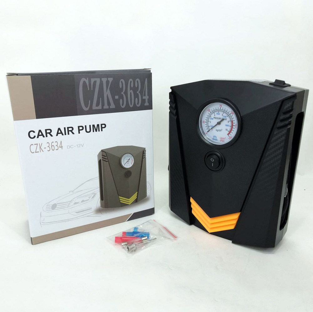 Портативный компрессор для шин 12V, Электро насос для машины, Воздушный компрессор насос SU-77 Львов - изображение 8