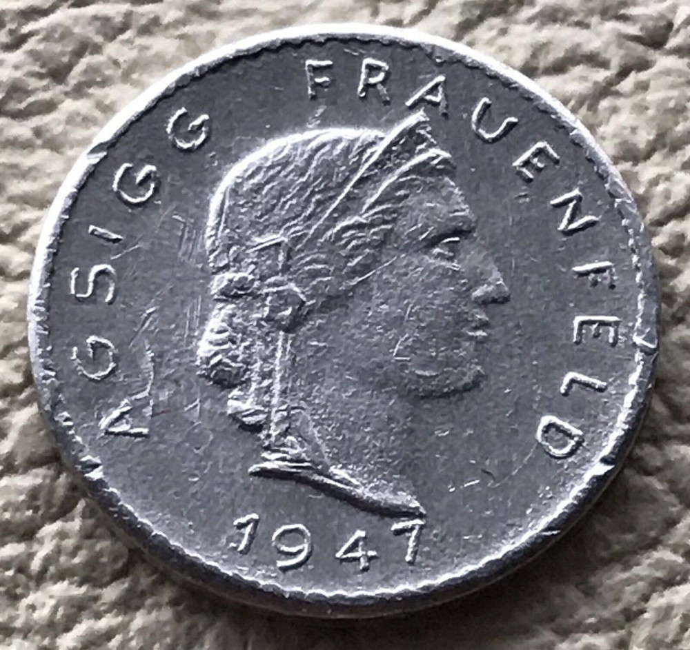 20 Рапен 1947 Швейцарія 🇨🇭 Switzerland AG Sigg Frauenfeld Полтава - фото 1