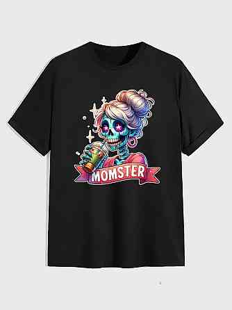 Футболка жіноча з принтом "MOMSTER" XS-14XL Одеса