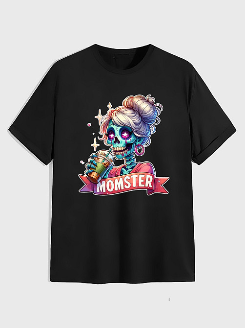 Футболка жіноча з принтом "MOMSTER" XS-14XL Одеса - фото 1