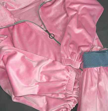 Женский стильный повседневный костюм из нежного велюра Барби, 42/44 Одесса