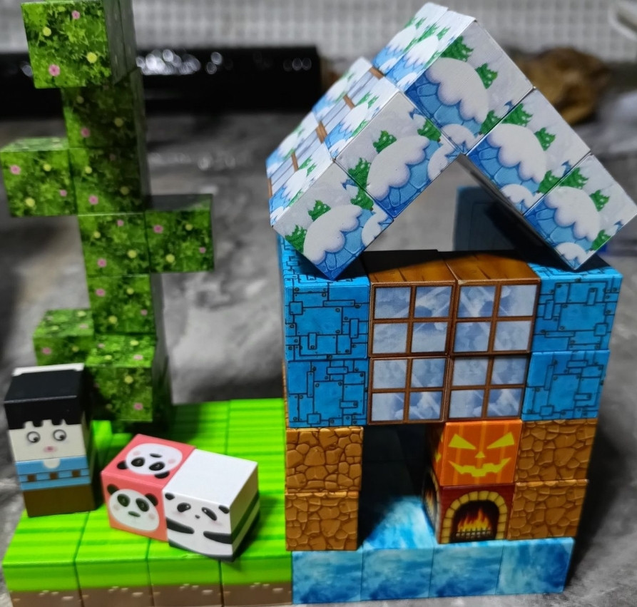 Магнітний конструктор майнкрафт 100шт +5 фігурок. Харків - фото 4