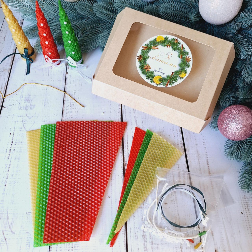 Набір для виготовлення свічок новорічних Ялинки 3 шт Одеса - фото 5