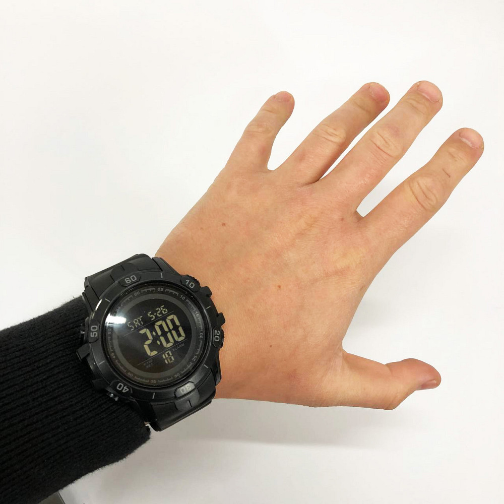 Чоловічі годинники з пластиковим ремінцем SKMEI 1475BK BLACK, Годинники військової тематики CD-46 Івано-Франківськ - фото 1