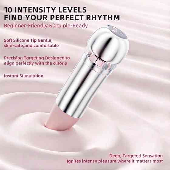Вакуумный стимулятор в форме губной помады BeYourLover Powder Mist, розовый, 9,65 × 3,3 × 3 см Sex Aura Киев