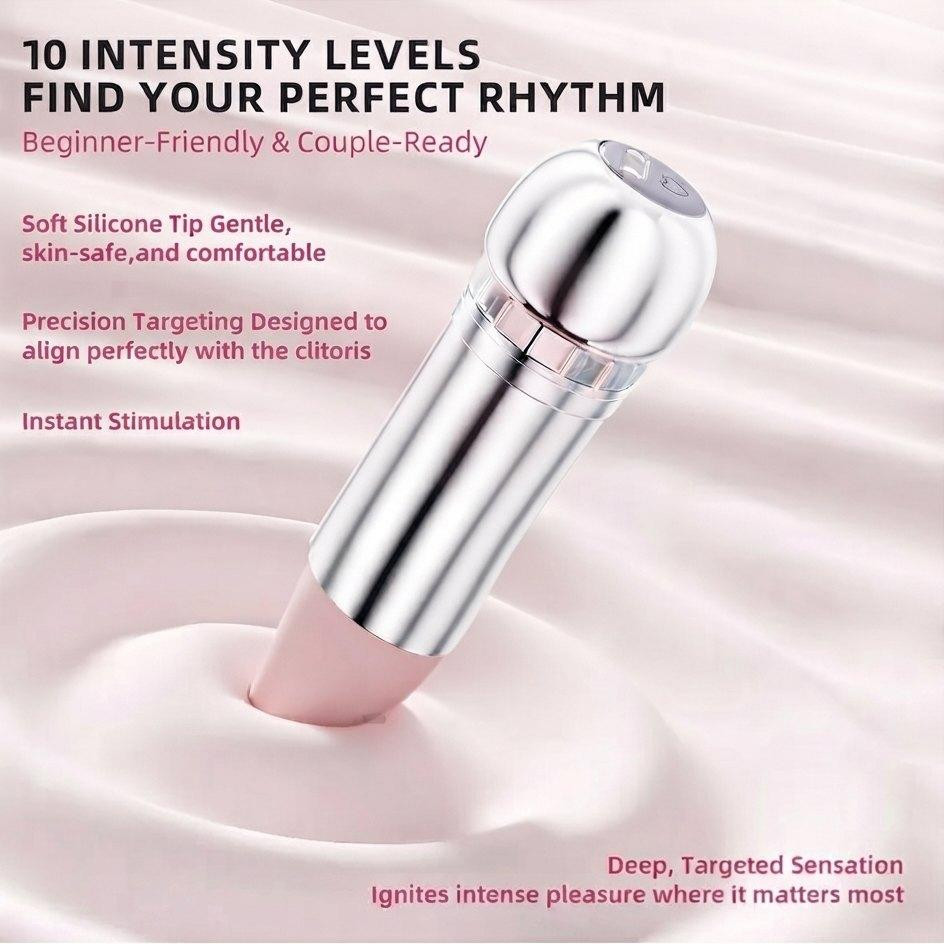 Вакуумный стимулятор в форме губной помады BeYourLover Powder Mist, розовый, 9,65 × 3,3 × 3 см Sex Aura Киев - изображение 4