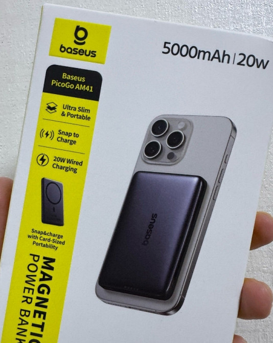 Магнітний павербанк Baseus PicoGo 5000 - 10000mAh 20W. Харків - фото 5