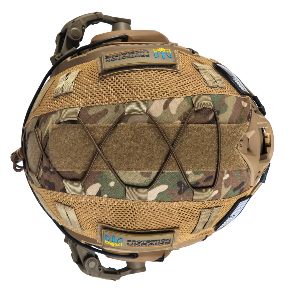 Комплект шлем Fast Team Wendy NIJ IIIA + наушники Walkers Razor + крепление Чебурашки + кавер (Мультикам) M Винница - изображение 7