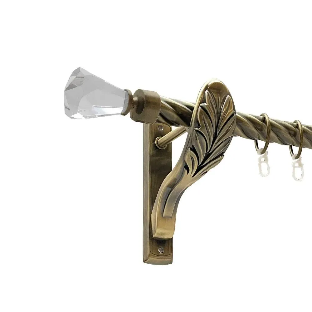 Карниз Orvit Лучетта металевий однорядний ретро скручена труба кільце металеве Антик 25 мм 160 см (00-00018416) Львів - фото 1