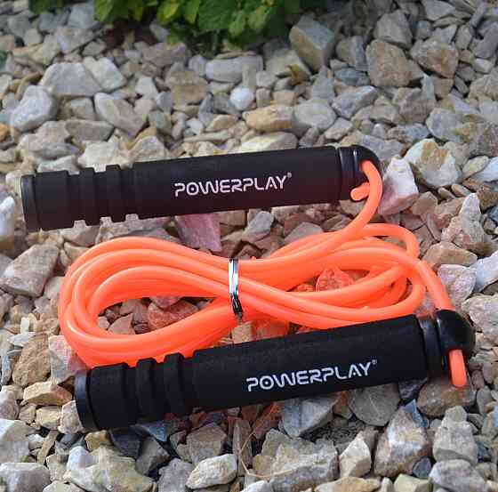 Скакалка PowerPlay 4205 Classic Plus Jump Rope Помаранчева 2,7 м Луцьк