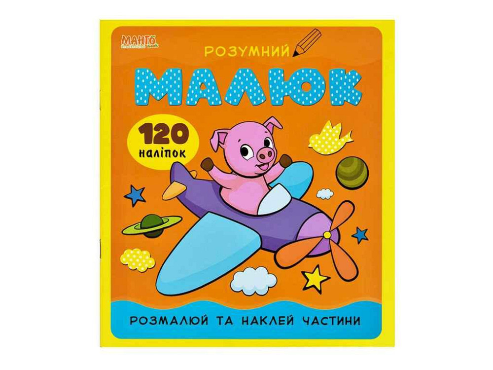 Маленькому пізнайкові Розумний малюк : Розмалюй та наклей частини (укр) ТМ Jumbi   Solmir Київ - фото 1