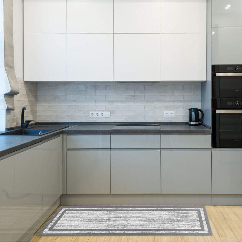 Килимки кухонні Lovely Svi - м'які з ефектом пам'яті антиковзаючі - 44x150x 1 см Сіра окантовка (181223) Київ - фото 4