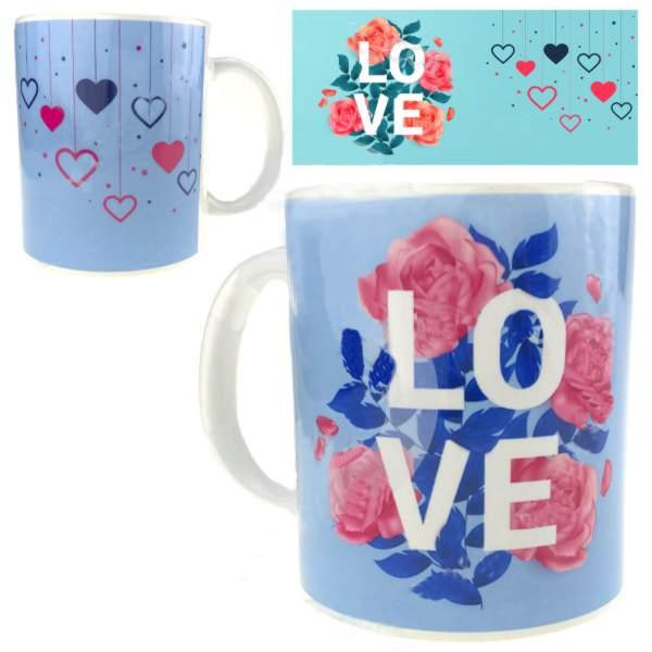 Кружка подарочная с надписью Love в розах Киев - изображение 1