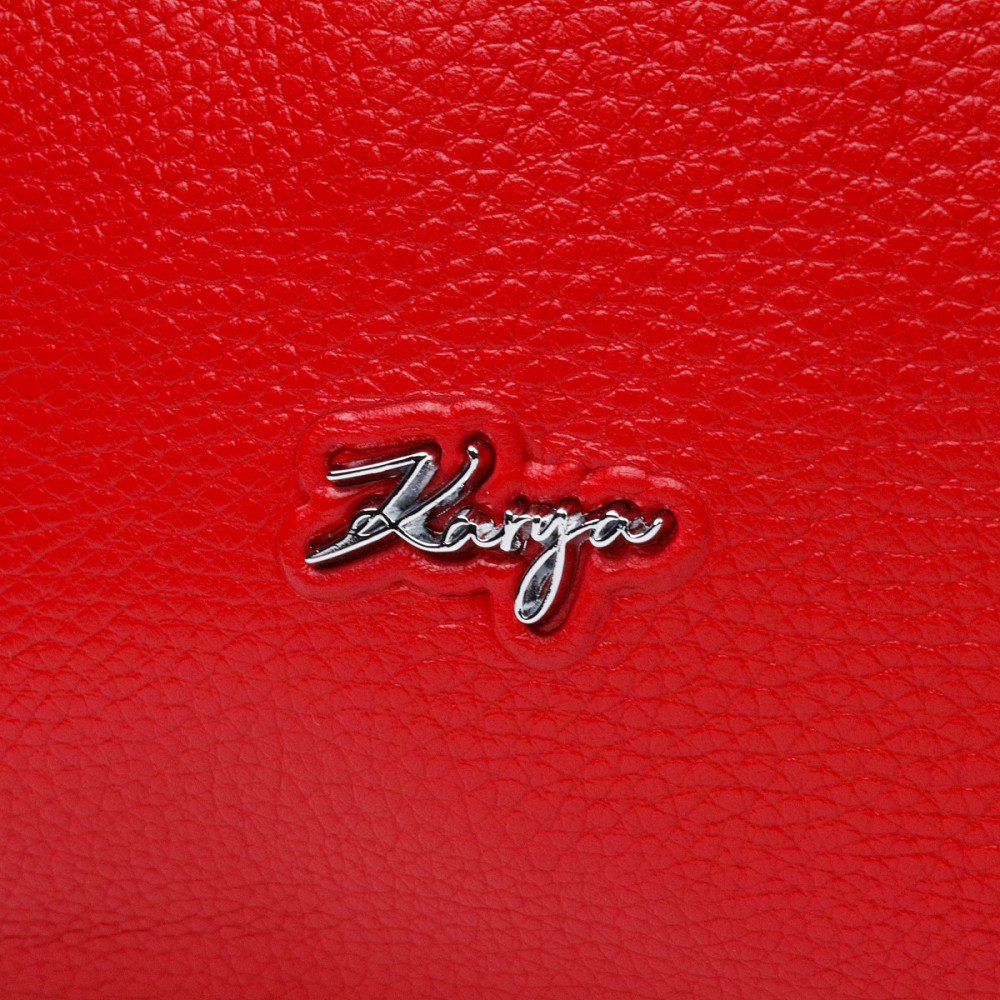 Привлекательная женская сумка KARYA 20863 кожаная Красный Киев - изображение 6
