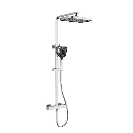 Душова система універсальна Qtap Sloup термостатична на два споживачі QTSL57103KNC Chrome Київ