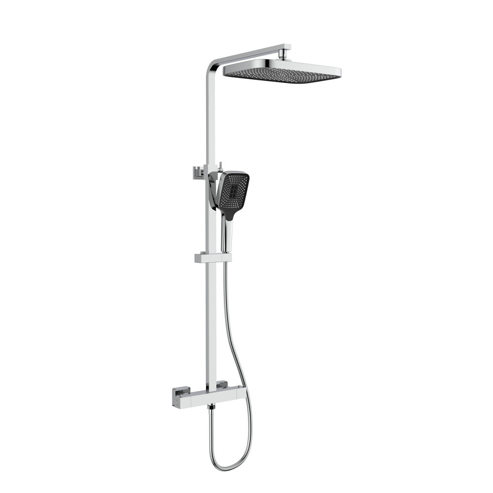 Душова система універсальна Qtap Sloup термостатична на два споживачі QTSL57103KNC Chrome Київ - фото 1