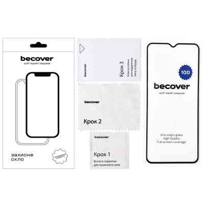 Стекло защитное BeCover Nokia C32 10D Black (711522) Винница