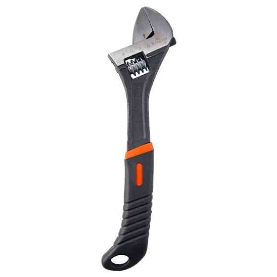 Ключ розвідний з прогумованим руківям 12"-300мм, в блістері Одеса