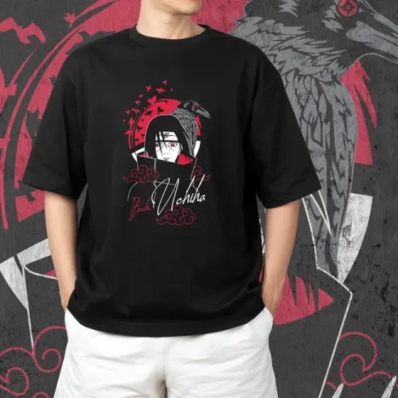 Футболка мужская с принтом Наруто Ітачі Учіха 5 Размер 48 Anime0302 Днепр