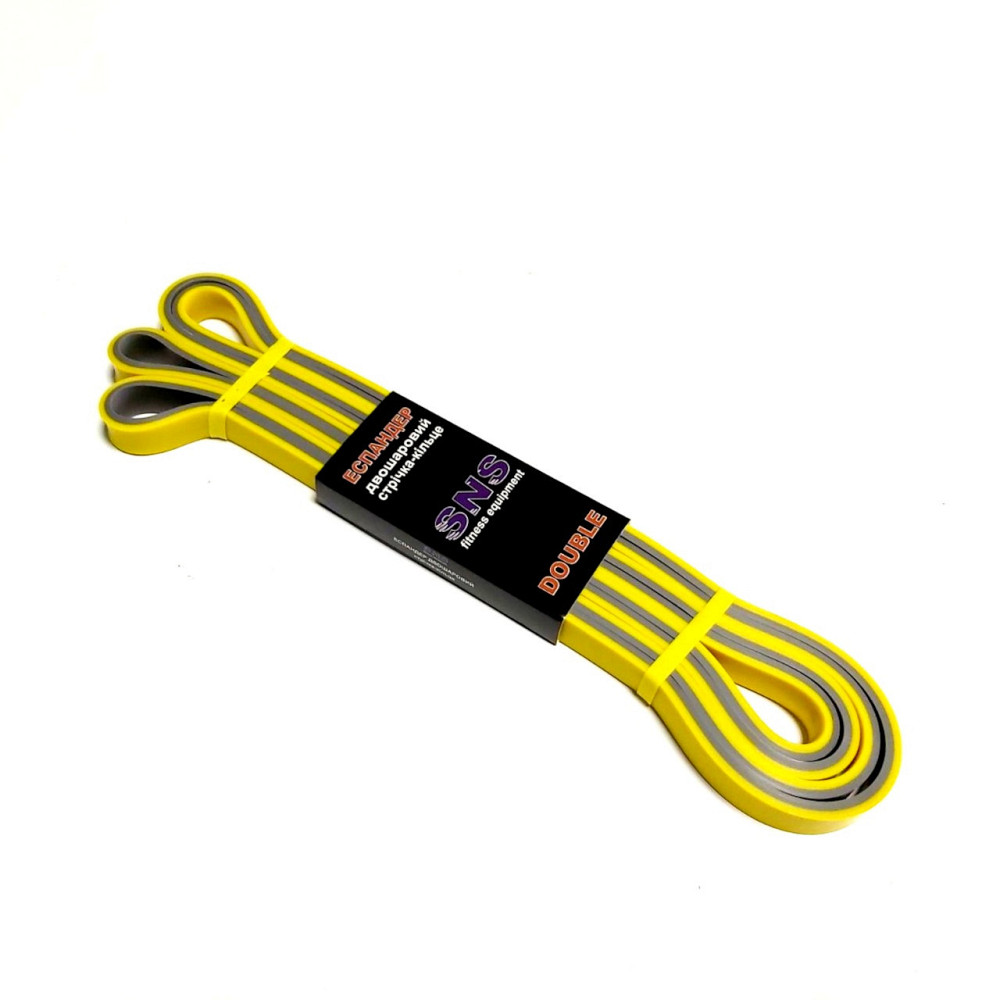 Еспандер стрічка-кільце подвійний SNS 145-13-DOUBLE Вишневе - фото 1