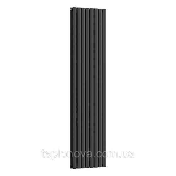 Вертикальный радиатор Ellipse Double 480х1800-8, anticor, черный муар Черновцы