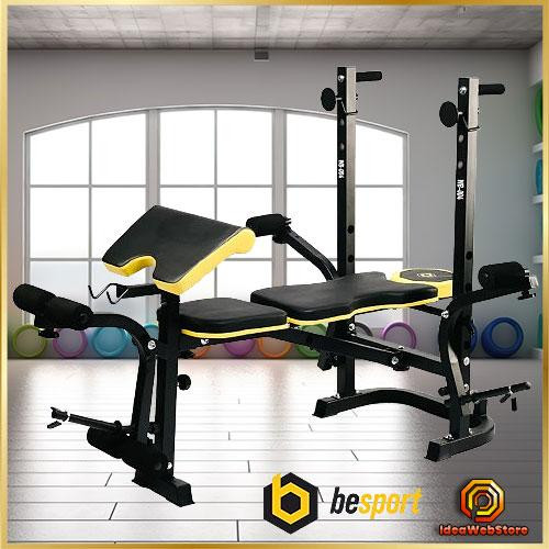 Тренировочная скамья многофункциональная Besport для фитнеса и жима, Силовая скамья универсальная для трениров Киев - изображение 1