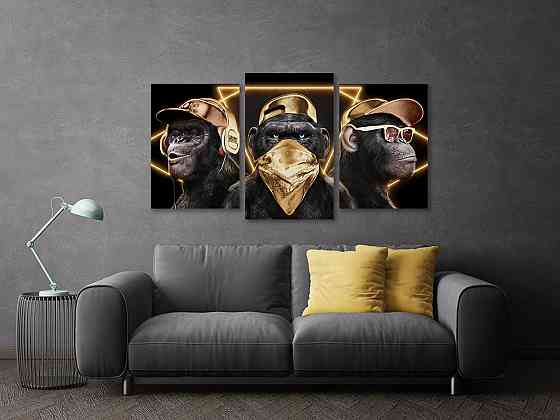 Модульная картина в гостиную / спальню Мавпи 2 Art-613_3 Киев