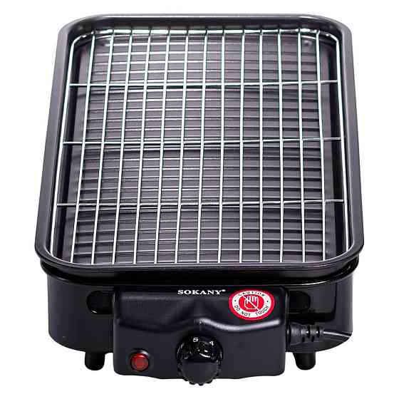 Электрический гриль  настольный черный 1500 Вт Sokany SK-6112 Киев