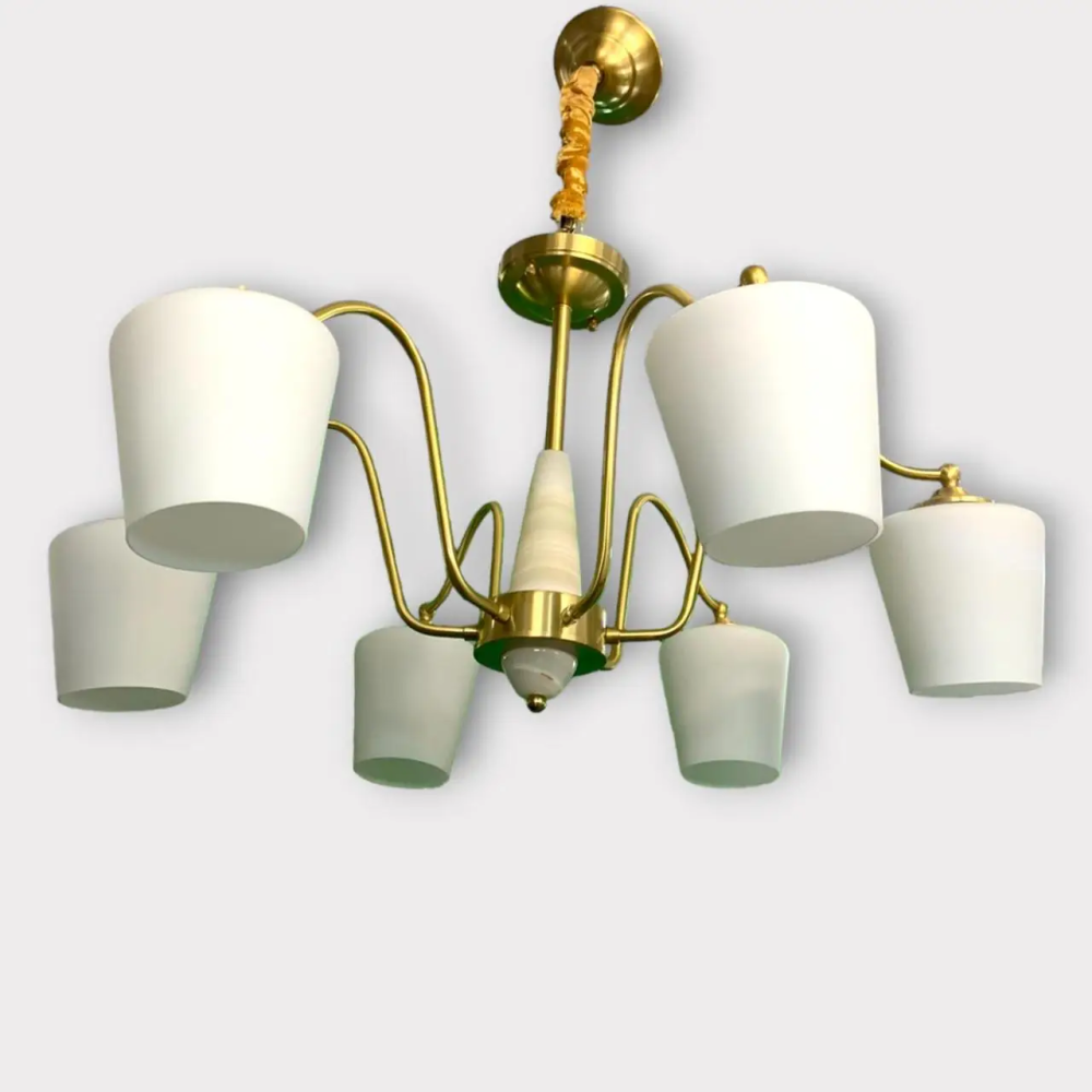 Светодиодная люстра Колокольчик 6036 (Золотая) на 6 плафонов Киев - изображение 4