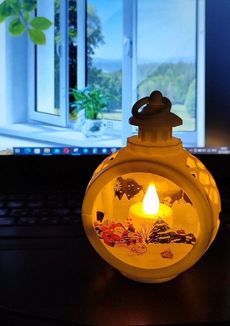 Новорічний декоративний світильник. Світильник нічник Одеса - фото 4