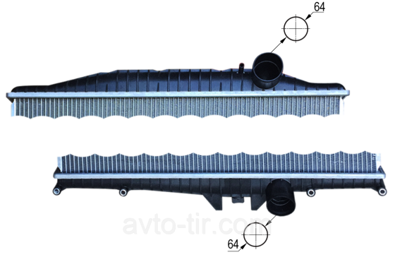 Радіатор без рами VOLVO FH, FM 21345260 1665249, 1676436, 20536961, 85003291, 85003214, 85003213, 85000767 Луцк