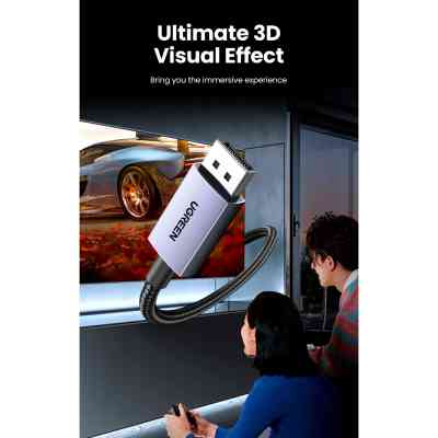 Кабель мультимедійний DisplayPort M to DisplayPort M 1.0m 16K DP118 black Ugreen (15383) Вінниця